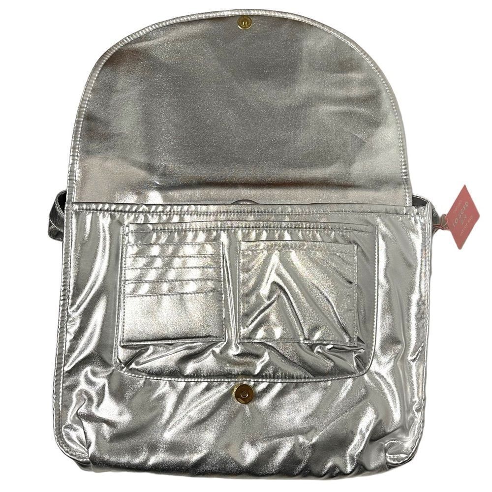 NWT BAN.DO Silver Faux Leather Logged On Laptop Bag - Picture 4 of 11